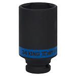 Головка торцевая ударная глубокая шестигранная 1/2'', 34 мм KING TONY 443534M Головка торцевая ударная глубокая шестигранная 1/2'', 34 мм KING TONY 443534M купить по цене 1 170 ₽ в интернет магазине ТЕХСАД