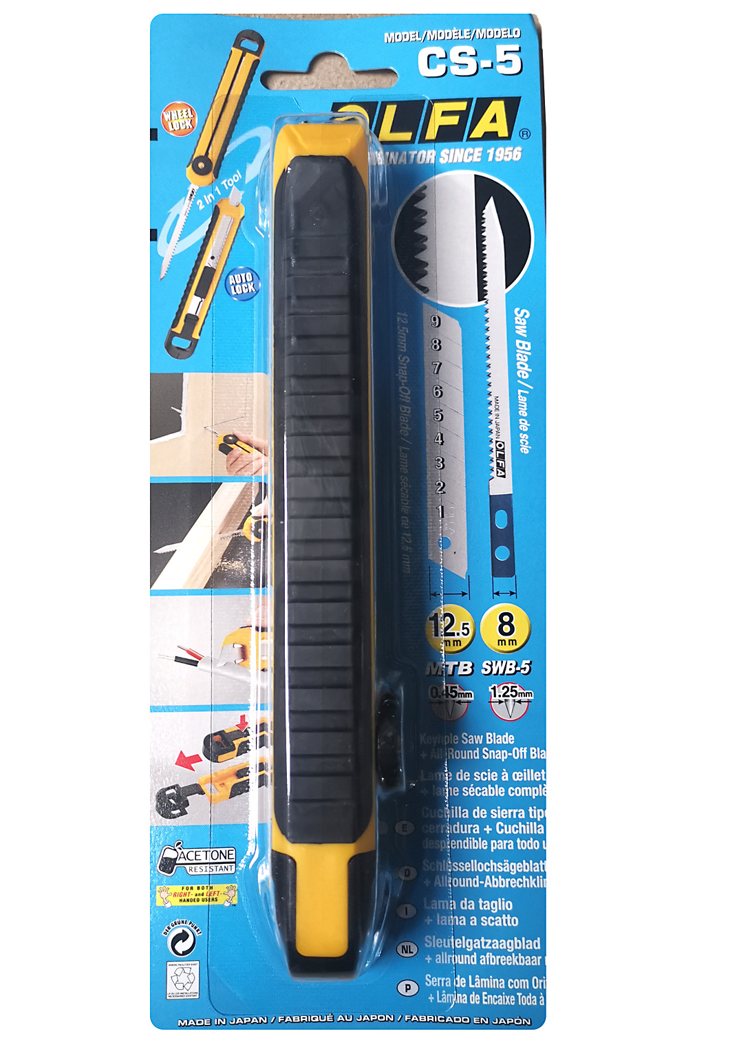 OLFA 12,5 мм, 95 мм полотно, 2 в 1 мини ножовка по гипсокартону OL-CS-5 купить по цене 1 540 ₽ в интернет магазине ТЕХСАД