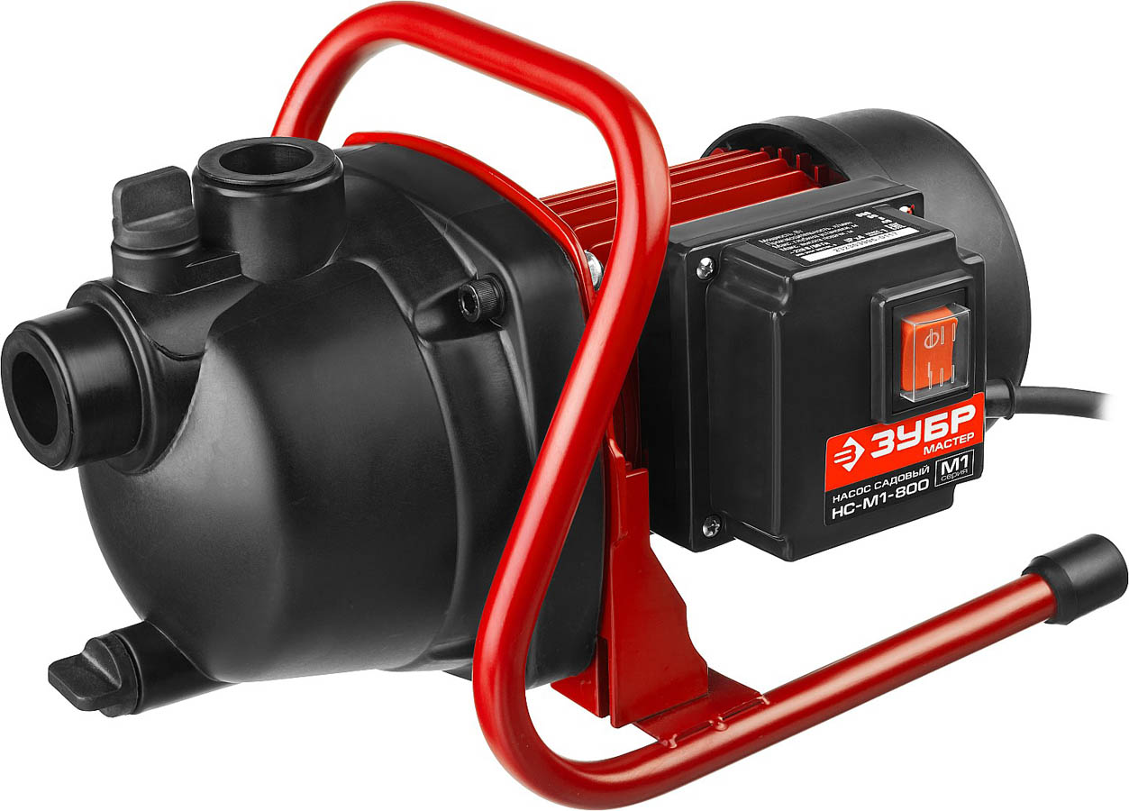 ЗУБР 800 Вт, поверхностный, 60 л/мин, насос садовый НС-М1-800 купить по цене 6 140 ₽ в интернет магазине ТЕХСАД
