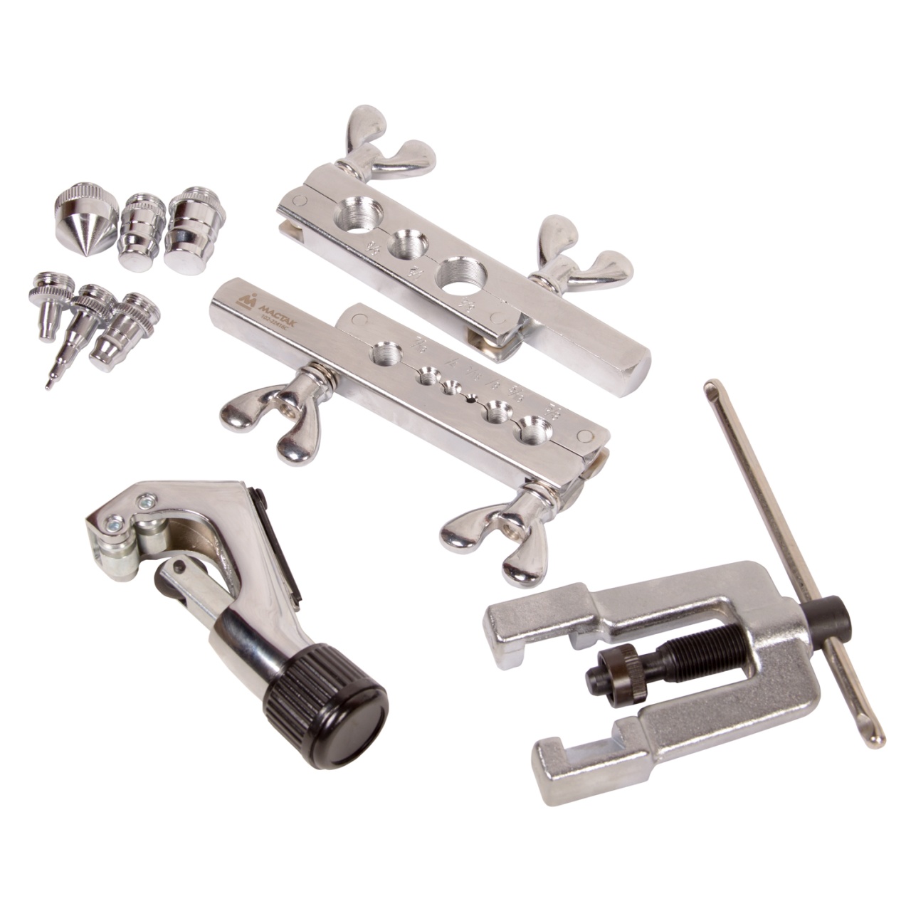 Приспособление для развальцовки и резки трубок, 1/4''-3/4'', кейс, 10 предметов МАСТАК 102-22416C купить по цене 10&nbsp;800 ₽ в интернет магазине ТЕХСАД