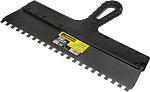 STAYER 350 мм, нержавеющая полотно, пластмассовая рукоятка, шпатель зубчатый 1009-35-08 купить по цене 238 ₽ в интернет магазине ТЕХСАД