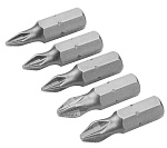 Набор вставок (бит) торцевых 1/4'', Phillips, PH0-3, 25 мм, 5 предметов TOLSEN TT20286 купить по цене 110 ₽ в интернет магазине ТЕХСАД