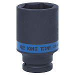 Головка торцевая ударная глубокая шестигранная 3/4'', 42 мм KING TONY 643542M купить по цене 2 420 ₽ в интернет магазине ТЕХСАД