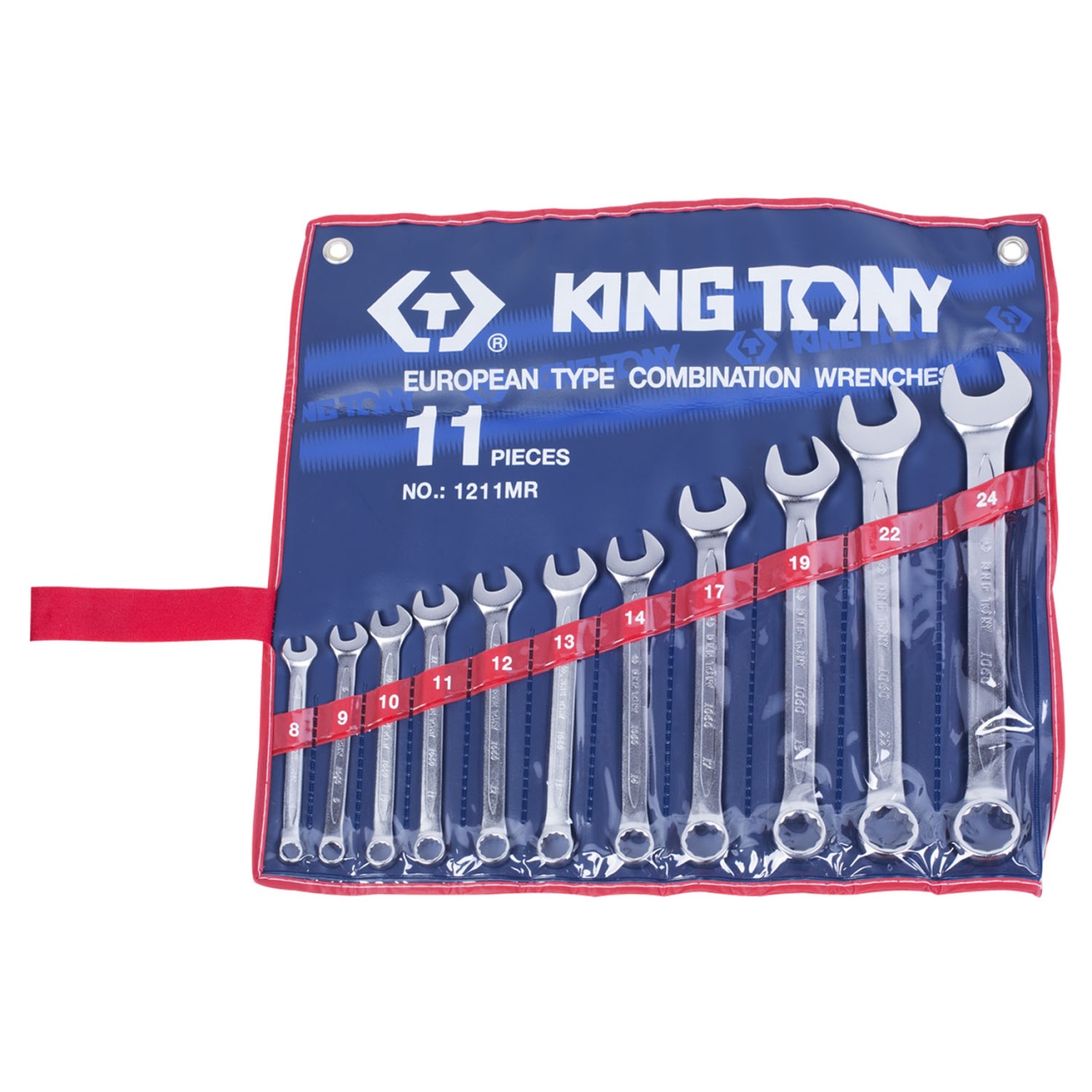 Набор комбинированных ключей, 8-24 мм, 11 предметов KING TONY 1211MR купить по цене 5 370 ₽ в интернет магазине ТЕХСАД