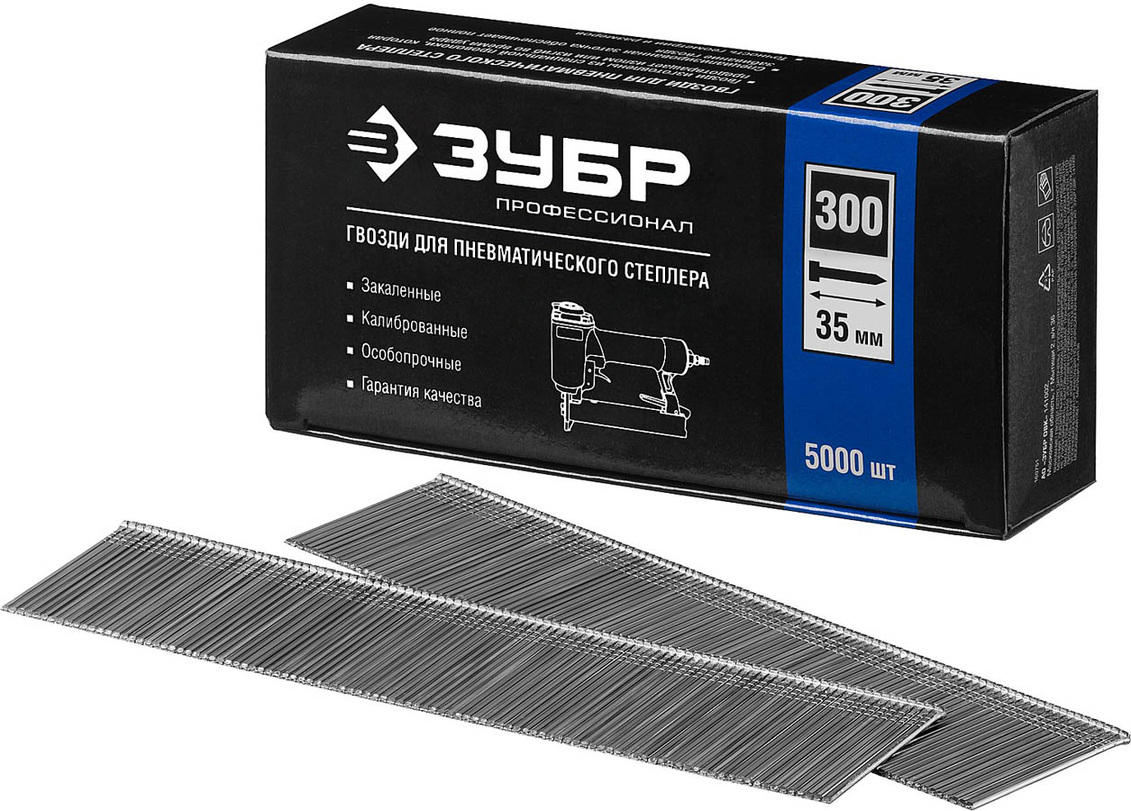 ЗУБР гвозди тип 300, 35 мм, гвозди особотвердые 31830-35 Профессионал ЗУБР гвозди тип 300, 35 мм, гвозди особотвердые 31830-35 Профессионал купить по цене 1 090 ₽ в интернет магазине ТЕХСАД