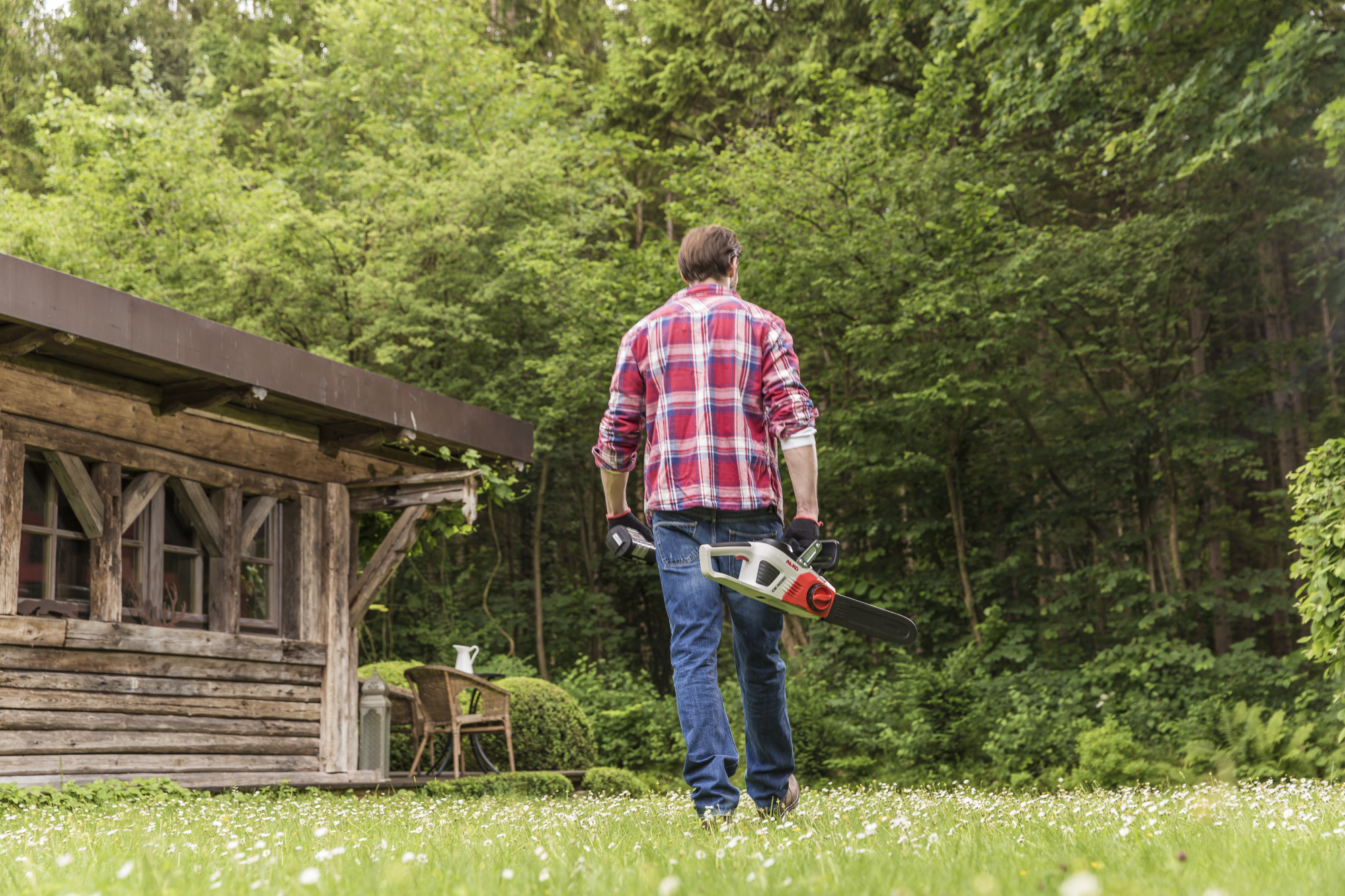 Цепная пила аккумуляторная AL-KO Energy Flex CS 4030 с аккумулятором и ЗУ купить по цене 13&nbsp;492 ₽ в интернет магазине ТЕХСАД