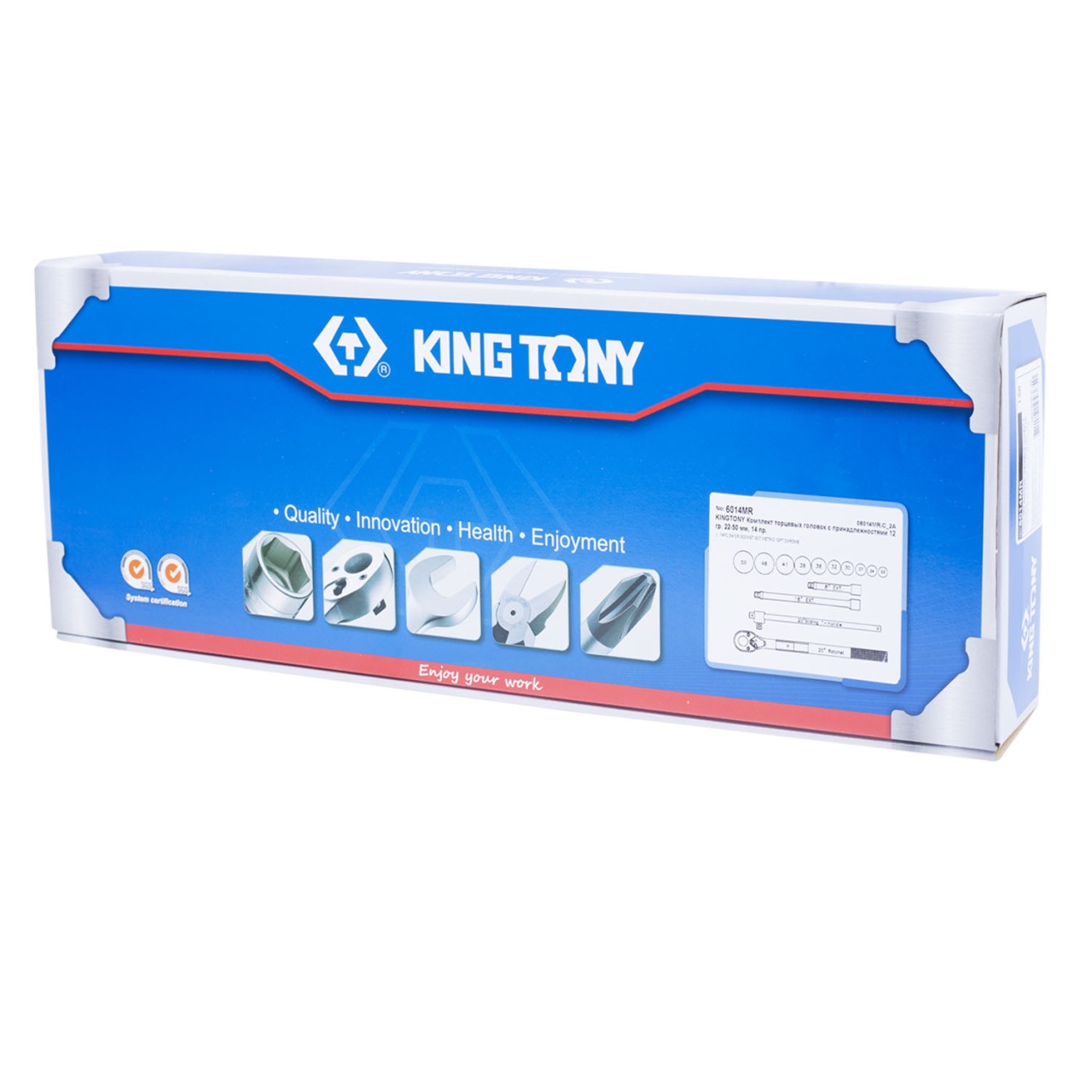 Набор торцевых головок с принадлежностями 3/4'', двенадцатигранные, 22-50 мм, 14 предметов KING TONY 6014MR купить по цене 24 600 ₽ в интернет магазине ТЕХСАД