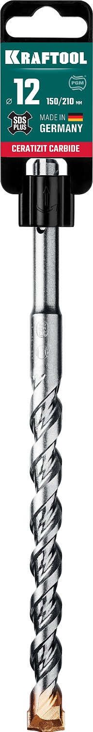 KRAFTOOL 12 х 210 мм, бур SDS-plus 29320-210-12_z02 купить по цене 359 ₽ в интернет магазине ТЕХСАД