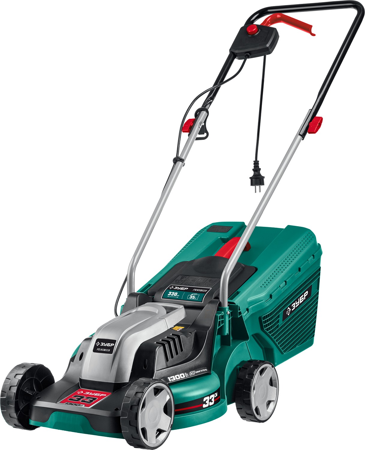 ЗУБР 1300 Вт, 330 мм, газонокосилка сетевая ГС-33-1310 Мастер купить по цене 10 020 ₽ в интернет магазине ТЕХСАД