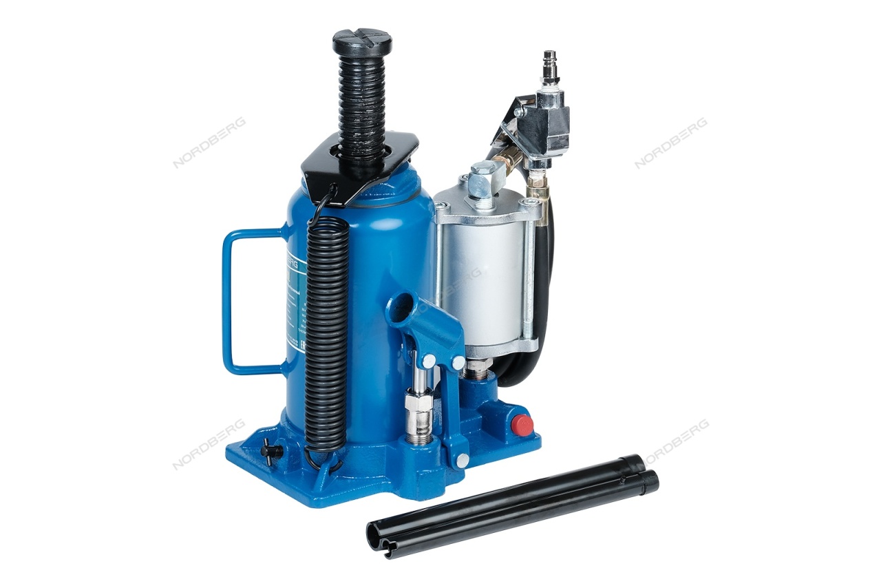 Домкрат бутылочный пневмогидравлический 20 т NORDBERG N3320L купить по цене 11&nbsp;576 ₽ в интернет магазине ТЕХСАД