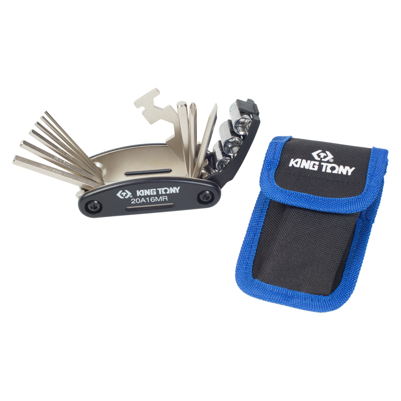 Набор инструментов для ремонта велосипедов, 16 предметов KING TONY 20A16MR купить по цене 1 050 ₽ в интернет магазине ТЕХСАД