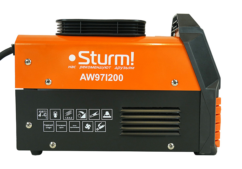 Сварочный инвертор Sturm! AW97I200 купить по цене 8&nbsp;950 ₽ в интернет магазине ТЕХСАД