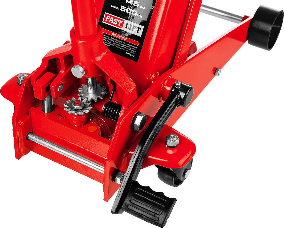 STAYER 3,5т, 145-500 мм, домкрат гидравлический подкатной с педалью RED FORCE 43155-3.5 купить по цене 15 110 ₽ в интернет магазине ТЕХСАД