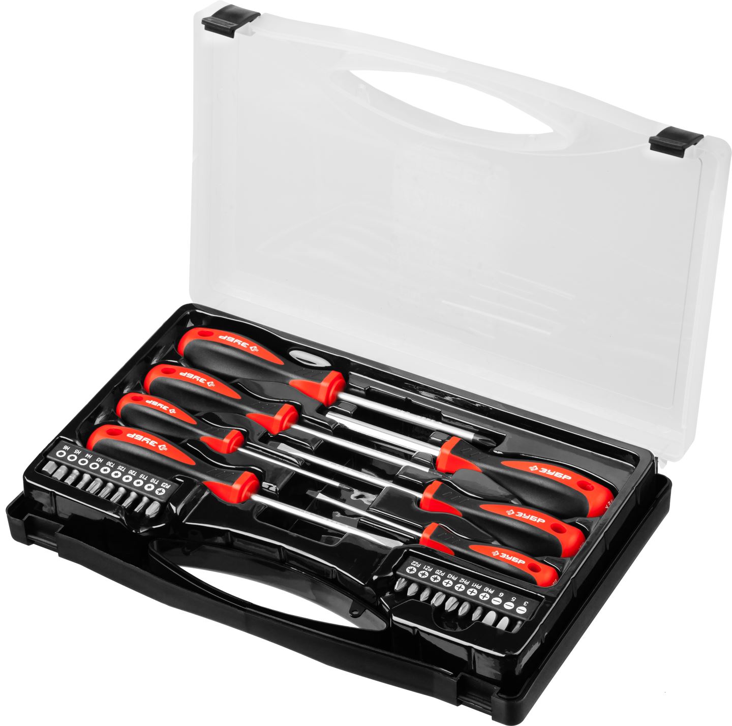 ЗУБР 27 шт, набор отверток с битами ''Универсал 27'' 25027 Мастер купить по цене 1 750 ₽ в интернет магазине ТЕХСАД