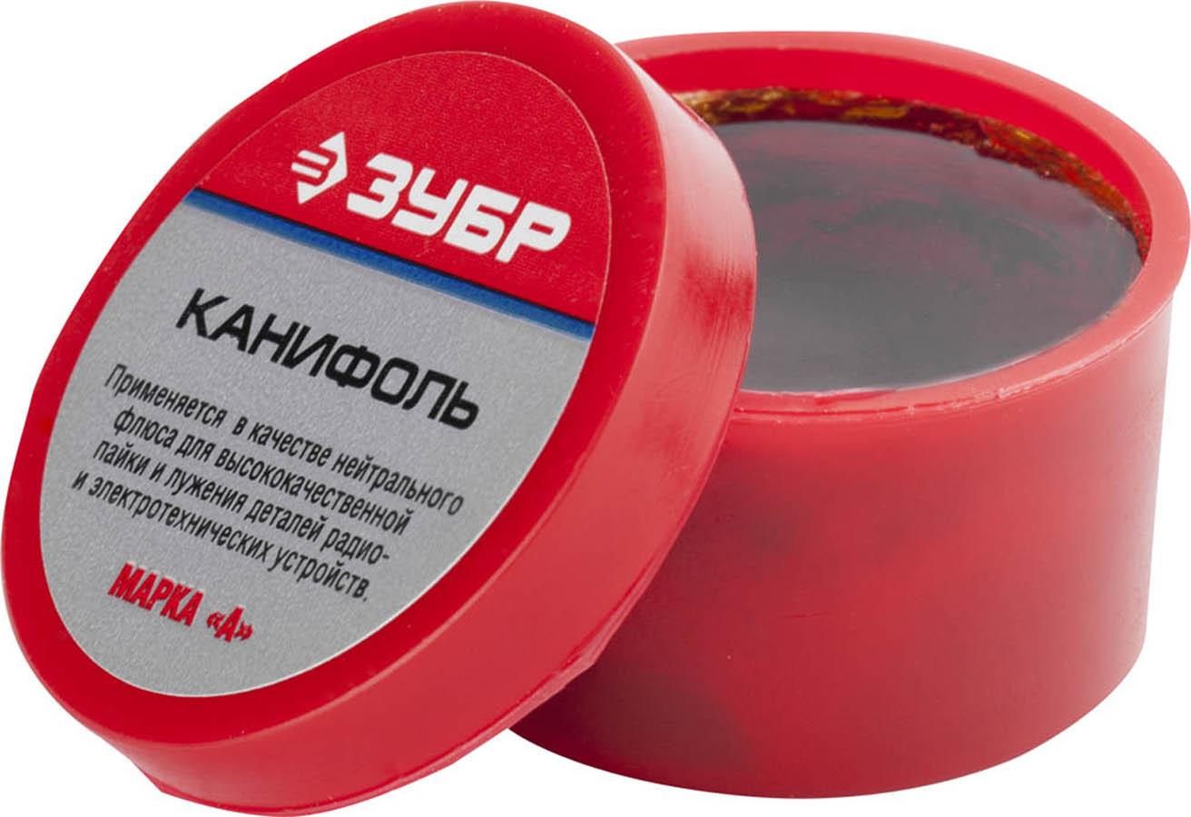 ЗУБР 20 г, нейтральный, канифоль для паяльных работ 55470-020 купить по цене 64 ₽ в интернет магазине ТЕХСАД