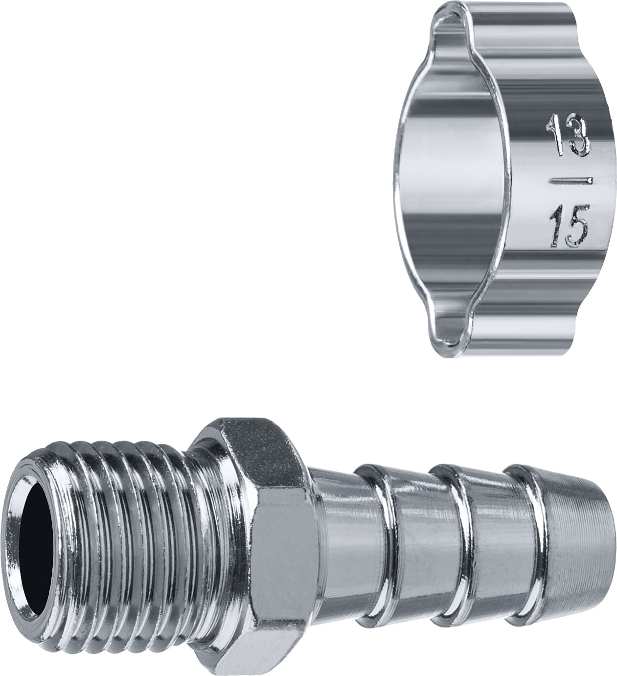 ЗУБР 10 мм, штуцер 1/4''M, с хомутом, переходник для пневмоинструмента 64924-1/4-10 Профессионал купить по цене 172 ₽ в интернет магазине ТЕХСАД