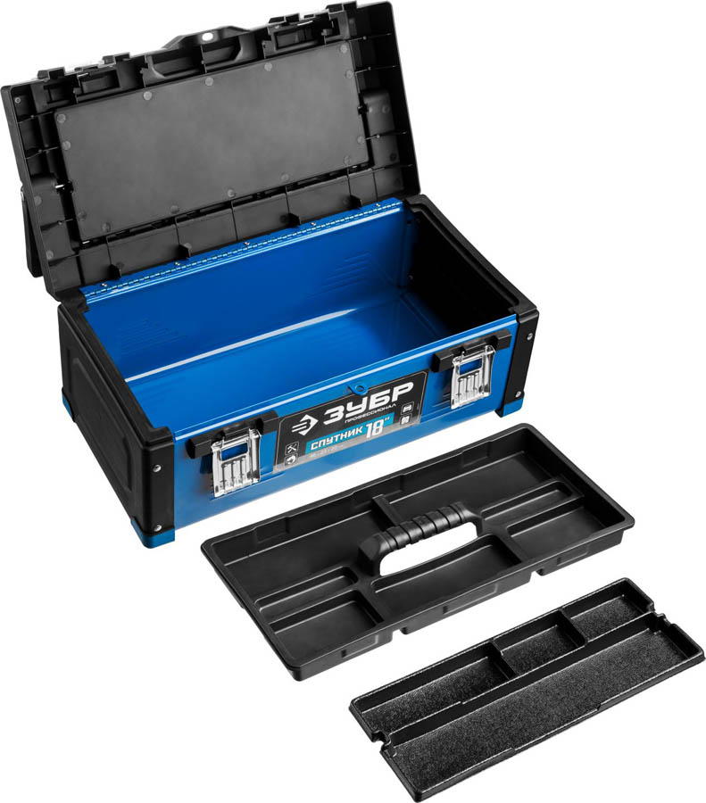 ЗУБР 457 х 230 х 205 мм, металлический, ящик для инструмента СПУТНИК-18 38153-18 Профессионал купить по цене 3 570 ₽ в интернет магазине ТЕХСАД