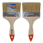 Кисть плоская ''Практик'' 4'' (100 мм), натуральная щетина СОЮЗ 9040-21-100С купить по цене 80 ₽ в интернет магазине ТЕХСАД