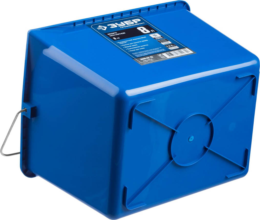 ЗУБР 8 л, 19х22.5х28 см, пластмассовое, ведро малярное 0609-08_z02 купить по цене 230 ₽ в интернет магазине ТЕХСАД