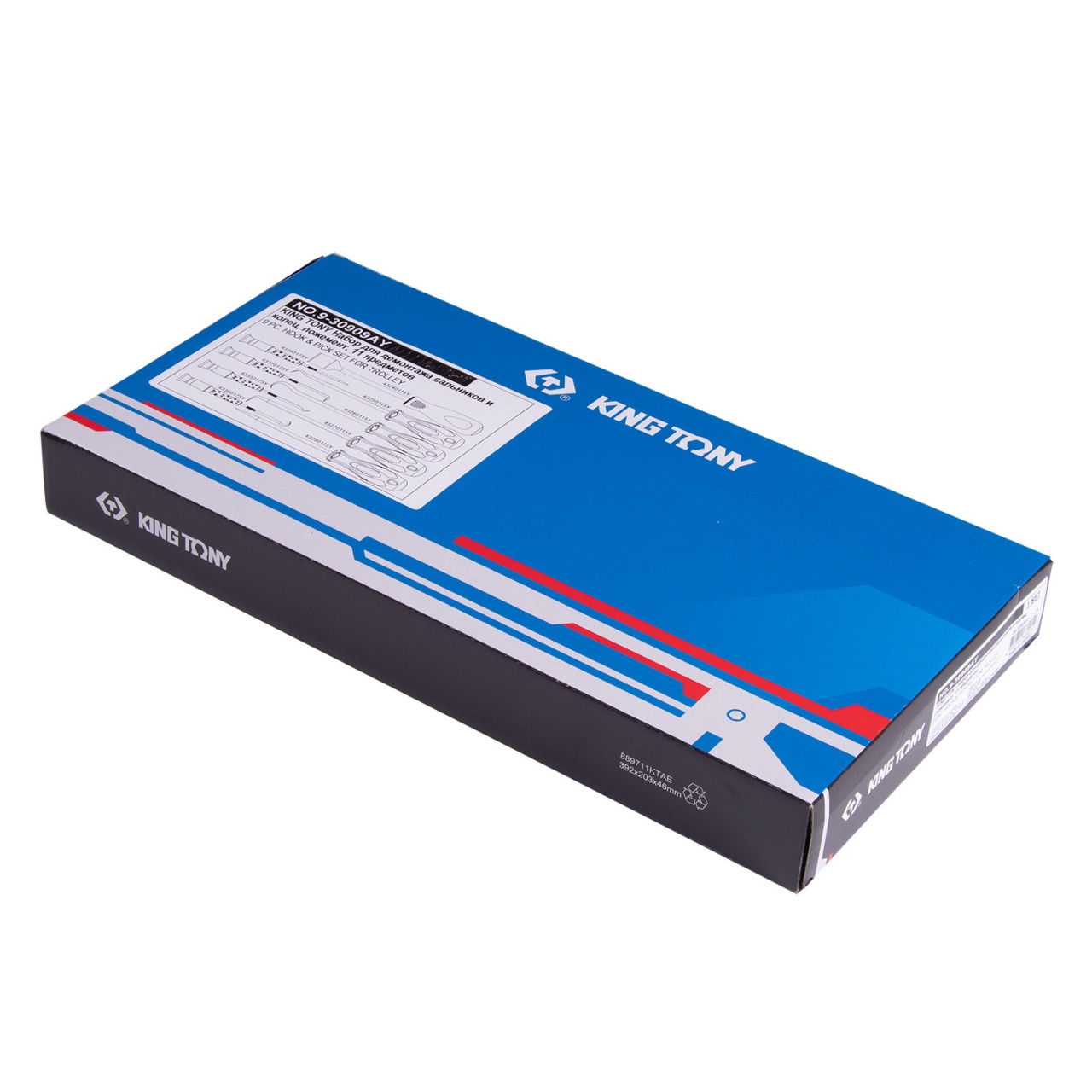 Набор для демонтажа сальников и колец, ложемент, 9 предметов KING TONY 9-30909AY купить по цене 3 730 ₽ в интернет магазине ТЕХСАД