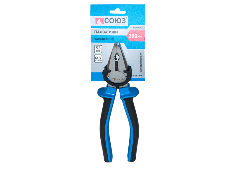 Пассатижи СОЮЗ 1200103С купить по цене 440 ₽ в интернет магазине ТЕХСАД
