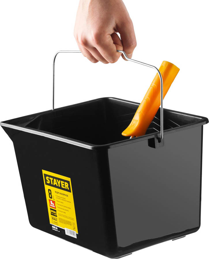 STAYER 8 л, 19x22.5x28 см, пластмассовое, ведро малярное 06092-08 STAYER 8 л, 19x22.5x28 см, пластмассовое, ведро малярное 06092-08 купить по цене 290 ₽ в интернет магазине ТЕХСАД