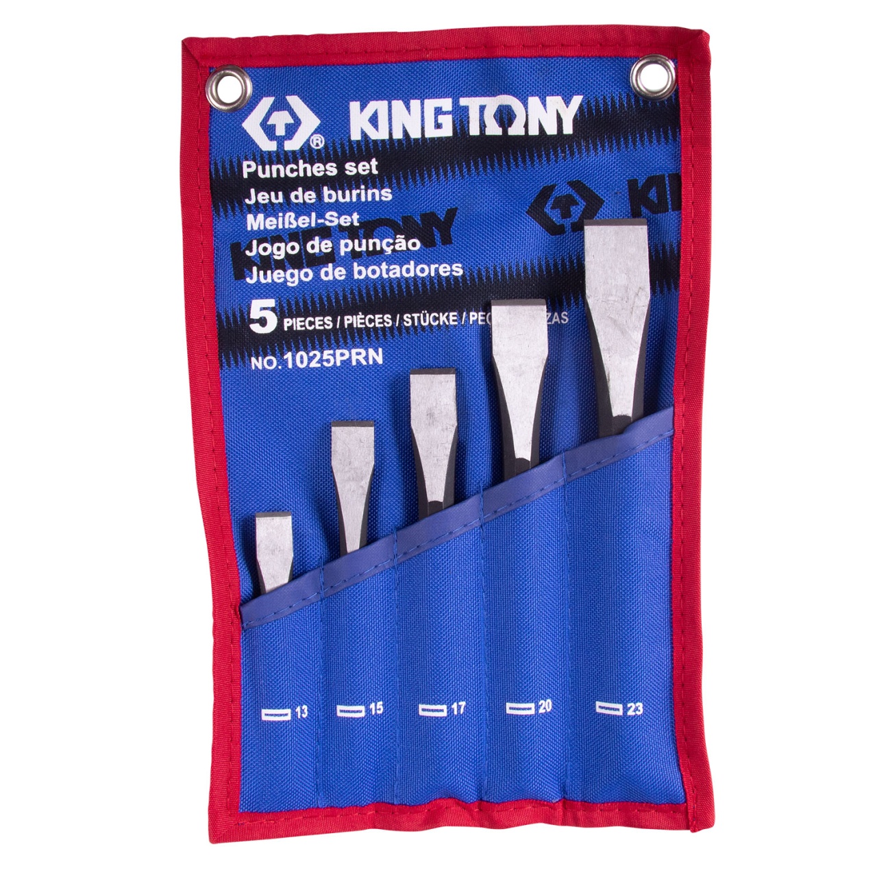 Набор зубил, чехол из теторона, 5 предметов KING TONY 1025PRN купить по цене 2 580 ₽ в интернет магазине ТЕХСАД