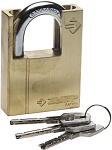 ЗУБР 60 мм, замок навесной, латунный корпус, закаленная дужка 37297-60 купить по цене 1 650 ₽ в интернет магазине ТЕХСАД