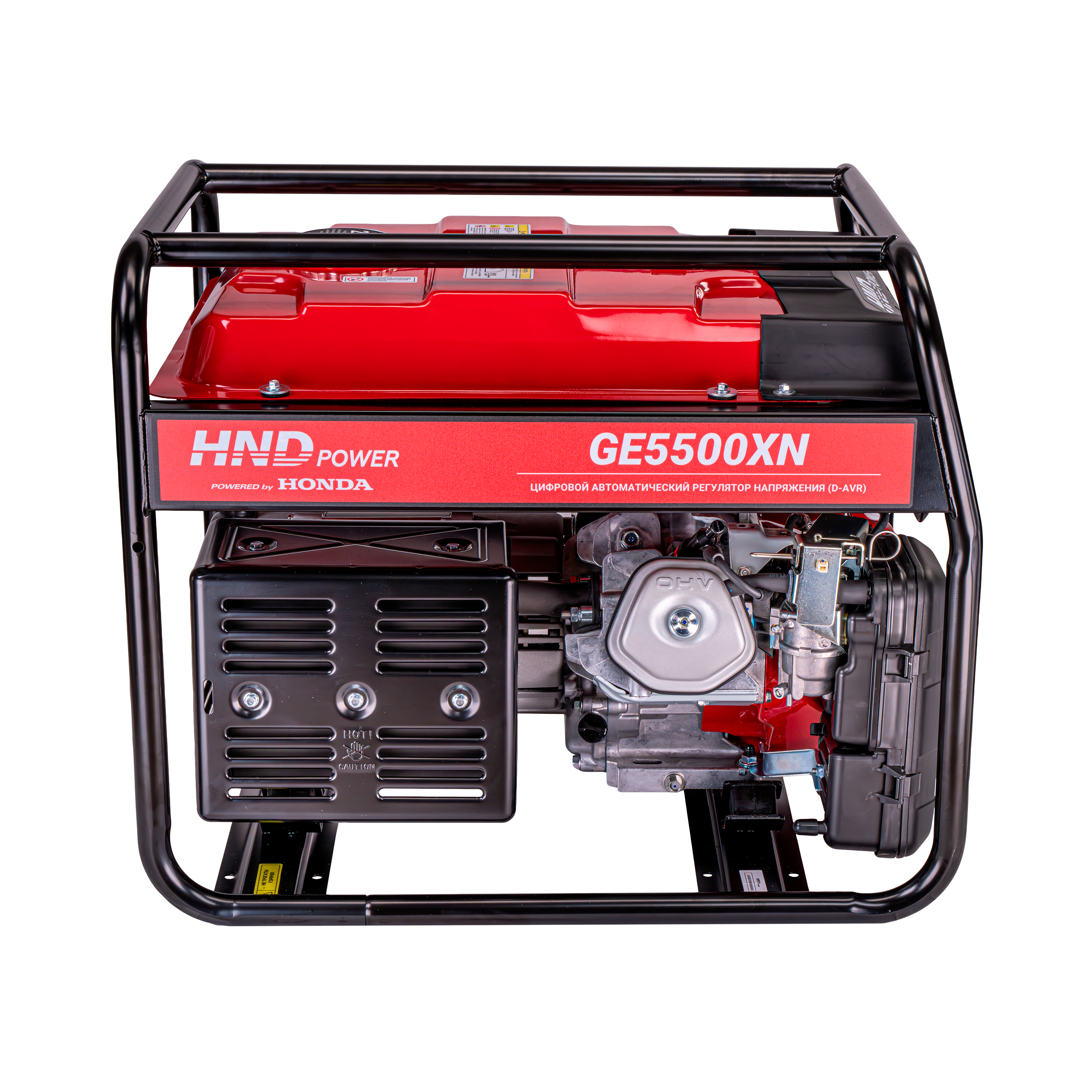Бензиновый генератор HND GE5500XN (с двигателем Honda, 5,5 кВт) купить по цене 89&nbsp;900 ₽ в интернет магазине ТЕХСАД
