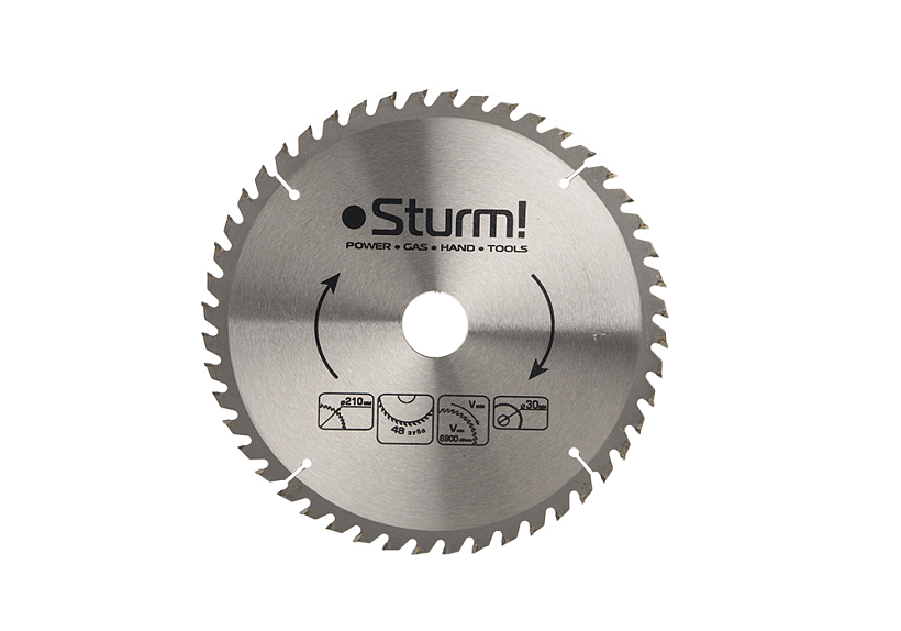 Диск пильный Sturm! 9020-210x30x48T купить по цене 780 ₽ в интернет магазине ТЕХСАД
