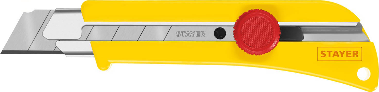 STAYER 25 мм, сегментированное лезвие, винтовой фиксатор, нож SK-25 09173_z01 купить по цене 350 ₽ в интернет магазине ТЕХСАД