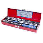 Набор торцевых головок с принадлежностями 1/4'', шестигранные, 4-13 мм, 39 предметов KING TONY 2540MR купить по цене 6 340 ₽ в интернет магазине ТЕХСАД