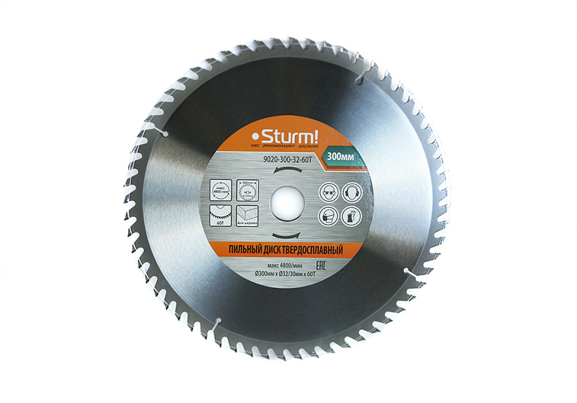 Диск пильный Sturm! 9020-300-32-60T купить по цене 1 730 ₽ в интернет магазине ТЕХСАД