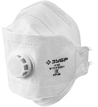 ЗУБР класс защиты FFP1, с клапаном 3-х панельная, плоская, полумаска фильтрующая 11164_z02 купить по цене 94 ₽ в интернет магазине ТЕХСАД