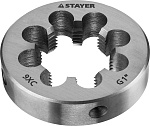STAYER сталь 9ХС, для трубной резьбы G 1'', плашка круглая ручная MaxCut 28029-1 купить по цене 863 ₽ в интернет магазине ТЕХСАД
