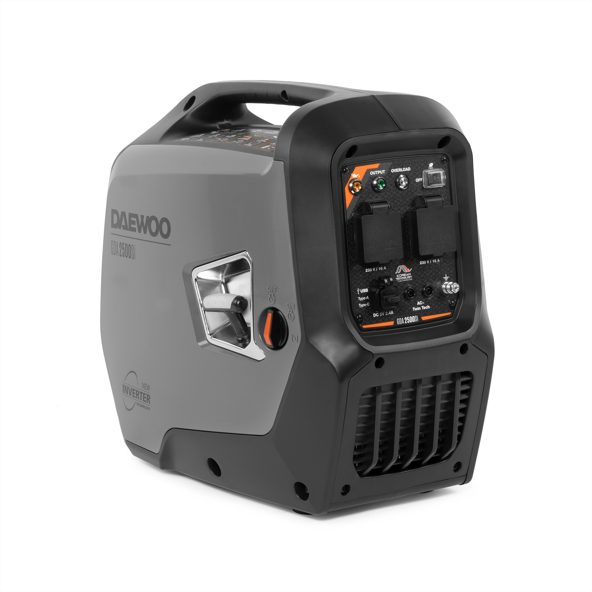 Инверторный бензиновый генератор DAEWOO GDA 2500Si Инверторный бензиновый генератор DAEWOO GDA 2500Si купить по цене 54 990 ₽ в интернет магазине ТЕХСАД