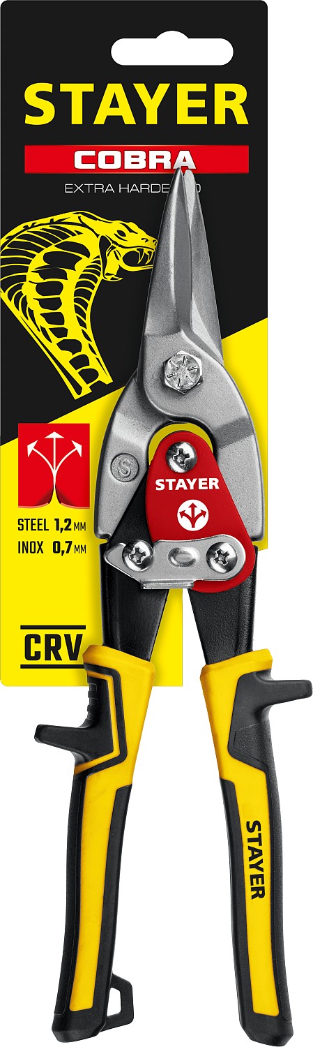 STAYER 260 мм, прямые ножницы по металлу Cobra 23055-S_z01 Master купить по цене 640 ₽ в интернет магазине ТЕХСАД