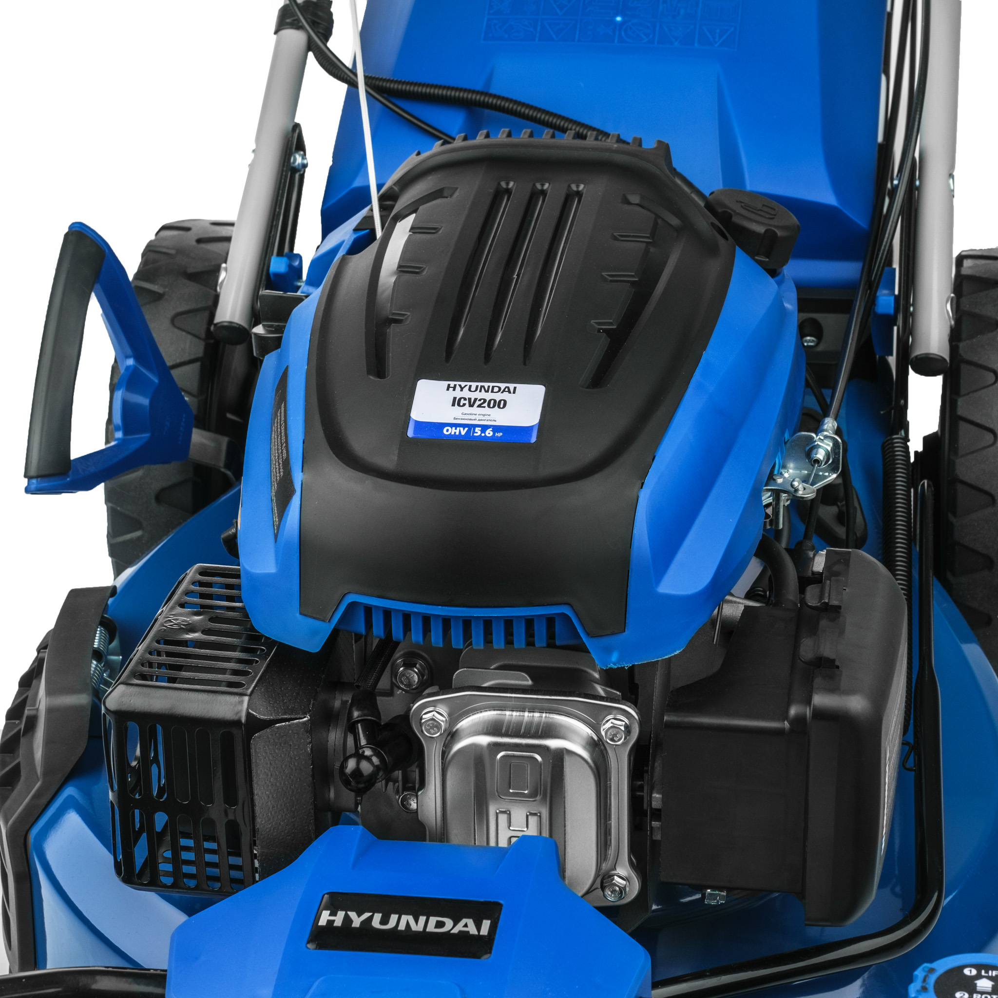 Самоходная бензиновая газонокосилка Hyundai L 5110RSE с электростартером купить по цене 67&nbsp;390 ₽ в интернет магазине ТЕХСАД