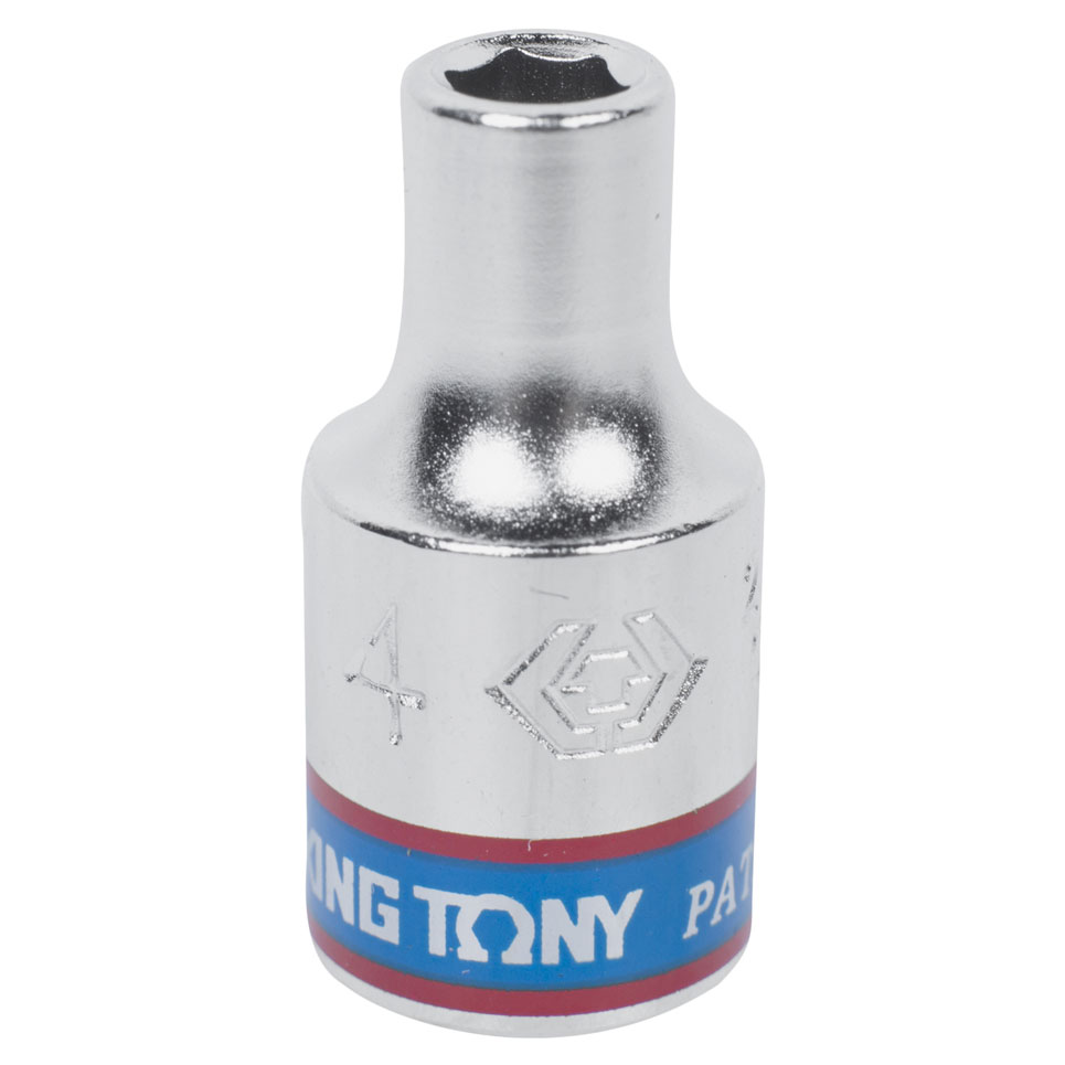 Головка торцевая стандартная шестигранная 1/4'', 4 мм KING TONY 233504M купить по цене 90 ₽ в интернет магазине ТЕХСАД
