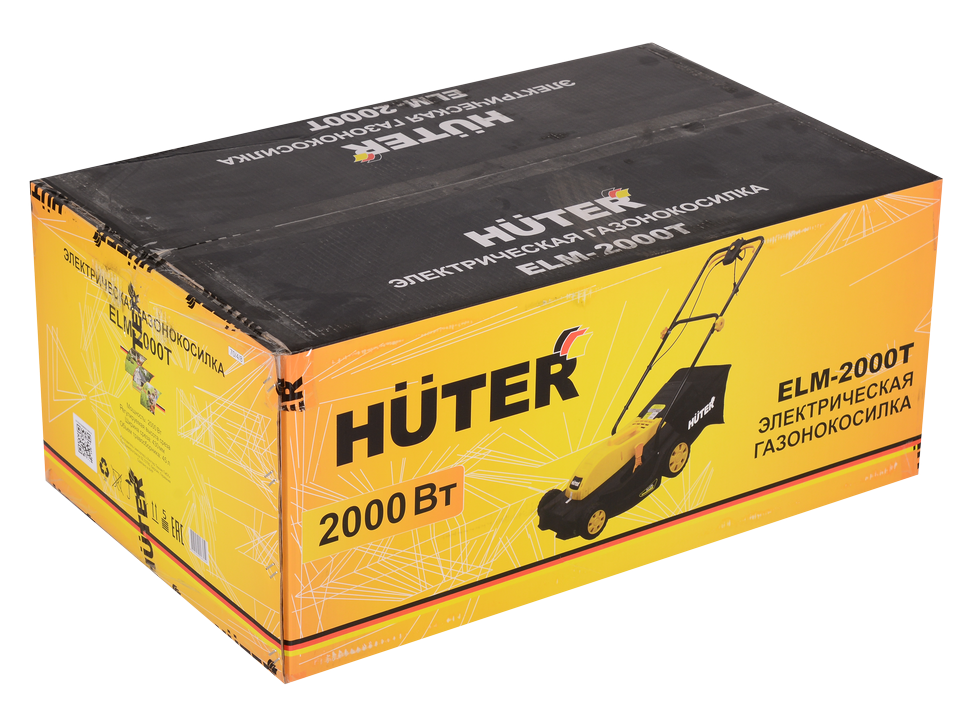 Газонокосилка электрическая HUTER ELM-2000T купить по цене 16&nbsp;390 ₽ в интернет магазине ТЕХСАД