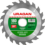 URAGAN Ø 180 x 30 мм, 20T, диск пильный по дереву 36800-180-30-20 купить по цене 381 ₽ в интернет магазине ТЕХСАД