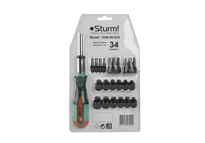 Набор отверток Sturm! 1040-09-S34 купить по цене 990 ₽ в интернет магазине ТЕХСАД