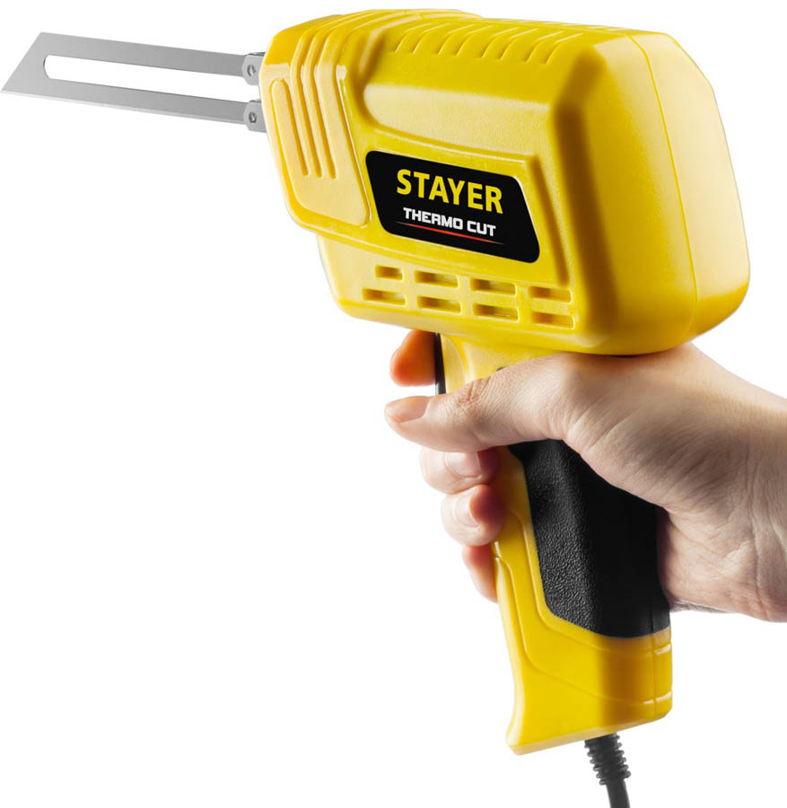 STAYER 220 В, 75Вт, 2 ножа, прибор для резки монтажной пены Thermo Cut 45255-H2 купить по цене 5 450 ₽ в интернет магазине ТЕХСАД