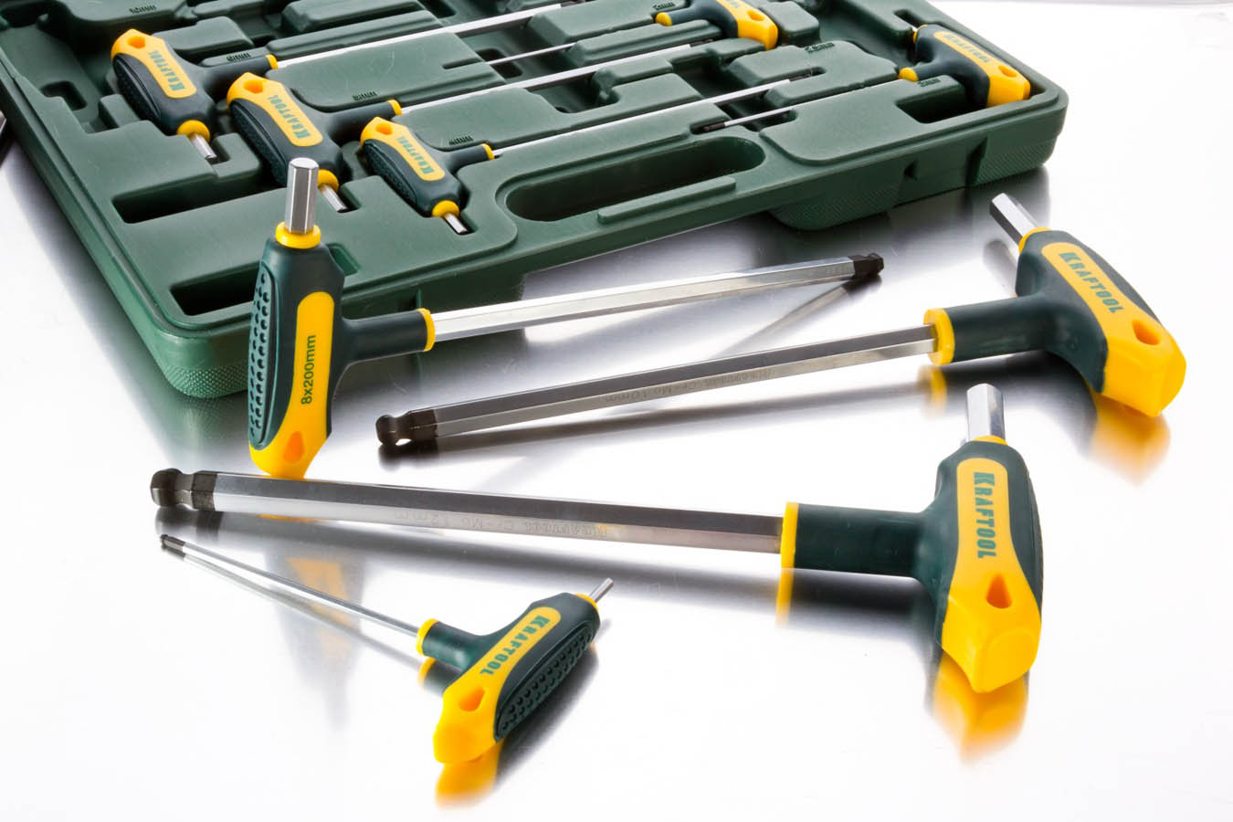 KRAFTOOL 9 шт., ключи имбусовые INDUSTRIE 27454-H9 купить по цене 2&nbsp;044 ₽ в интернет магазине ТЕХСАД