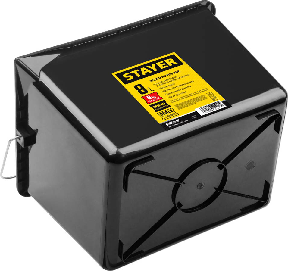 STAYER 8 л, 19x22.5x28 см, пластмассовое, ведро малярное 06092-08 STAYER 8 л, 19x22.5x28 см, пластмассовое, ведро малярное 06092-08 купить по цене 290 ₽ в интернет магазине ТЕХСАД