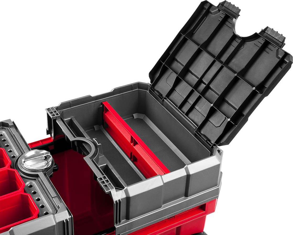 ЗУБР 616 х 378 х 415 мм (24''), пластиковый, ящик-тележка для инструментов МЕГА-БОКС 38133-24 Профессионал купить по цене 14&nbsp;270 ₽ в интернет магазине ТЕХСАД