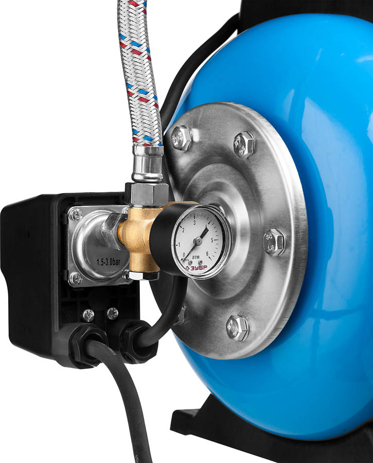 ЗУБР 800 Вт, 55 л/мин, станция насосная М3 НАС-М3-800-Ч купить по цене 17 250 ₽ в интернет магазине ТЕХСАД