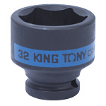 Головка торцевая ударная шестигранная 1/2'', 32 мм KING TONY 453532M Головка торцевая ударная шестигранная 1/2'', 32 мм KING TONY 453532M купить по цене 650 ₽ в интернет магазине ТЕХСАД