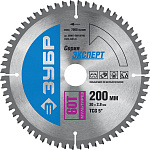 ЗУБР Ø 200 х Ø 30 мм, 60T, диск пильный по алюминию, ламинату 36907-200-30-60 купить по цене 1 710 ₽ в интернет магазине ТЕХСАД