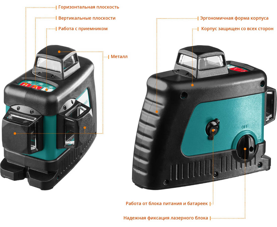 KRAFTOOL линейный лазерный нивелир со штативом LL3D 3 34640-3 Professional купить по цене 21 240 ₽ в интернет магазине ТЕХСАД